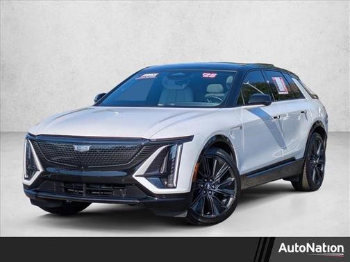 Crystal White Tricoat 2025 Cadillac LYRIQ Sport