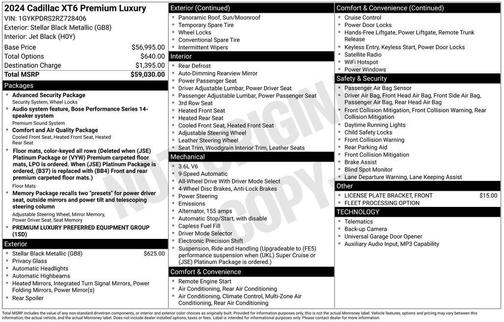 2024 Cadillac XT6 Premium Luxury AWD