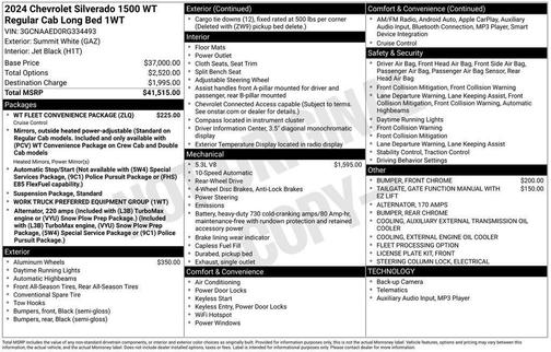 2024 Chevrolet Silverado 1500 WT