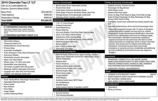 2019 Chevrolet Trax LT