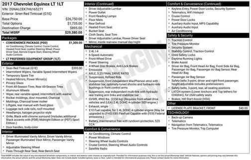 Red 2017 Chevrolet Equinox 1LT