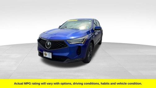 Blue 2023 Acura RDX A-Spec Advance Package