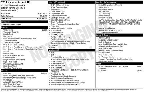 2021 Hyundai Accent SEL