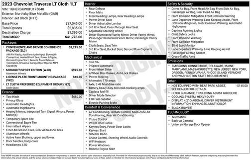 2023 Chevrolet Traverse LT Cloth