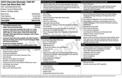 2023 Chevrolet Silverado 1500 WT