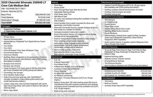 Red 2020 Chevrolet Silverado 2500 LT