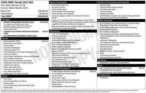 2022 GMC Terrain SLE