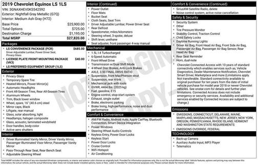 2019 Chevrolet Equinox LS