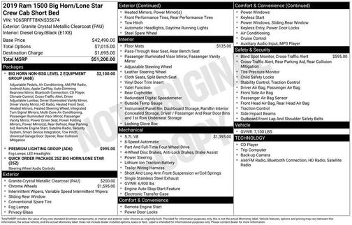 2019 RAM 1500 Big Horn