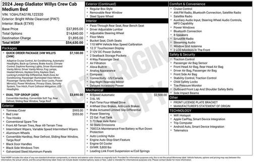 2024 Jeep Gladiator Willys