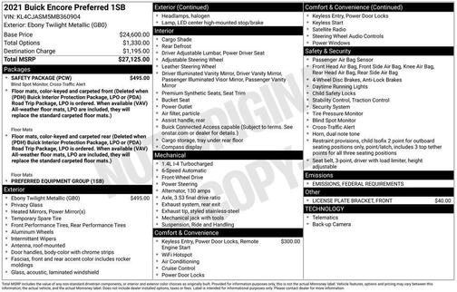 2021 Buick Encore Preferred