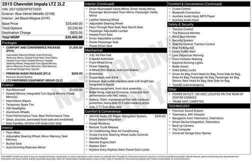 2015 Chevrolet Impala LTZ