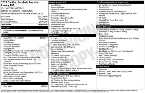 2024 Cadillac Escalade Premium Luxury