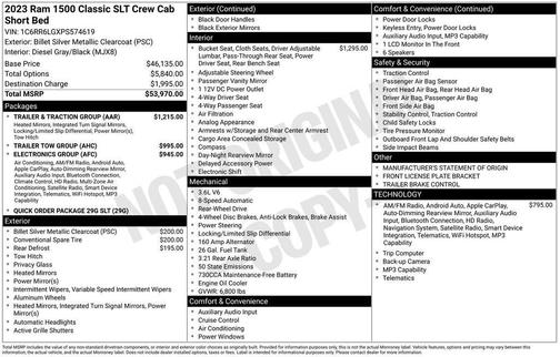 2023 RAM 1500 Classic SLT