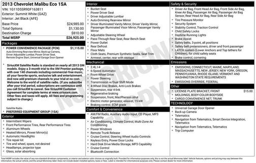 2013 Chevrolet Malibu Eco