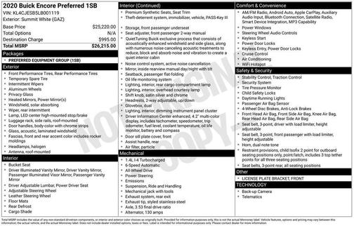 2020 Buick Encore Preferred