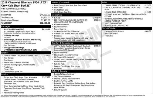 2018 Chevrolet Silverado 1500 2LT