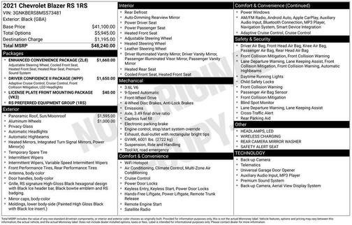 2021 Chevrolet Blazer RS