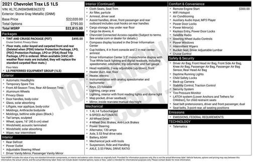2021 Chevrolet Trax LS