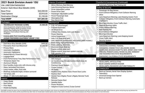 2021 Buick Envision AWD Avenir