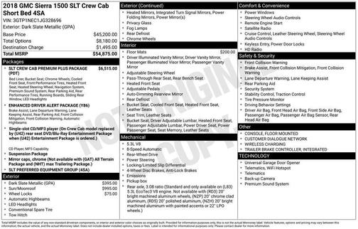 2018 GMC Sierra 1500 SLT