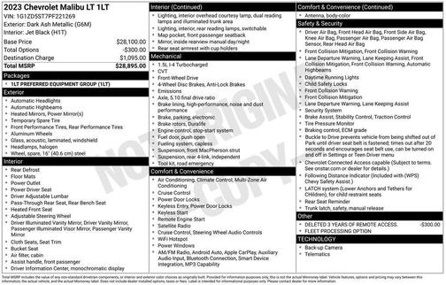 2023 Chevrolet Malibu FWD 1LT