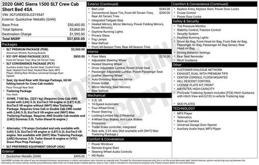 2020 GMC Sierra 1500 SLT