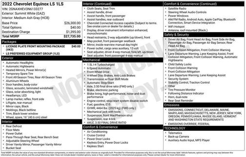 2022 Chevrolet Equinox LS