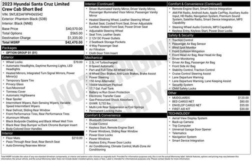 2023 Hyundai SANTA CRUZ Limited