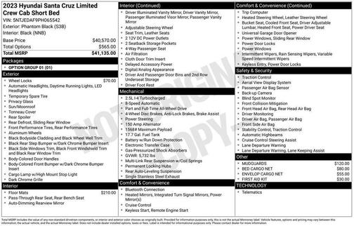 2023 Hyundai SANTA CRUZ Limited