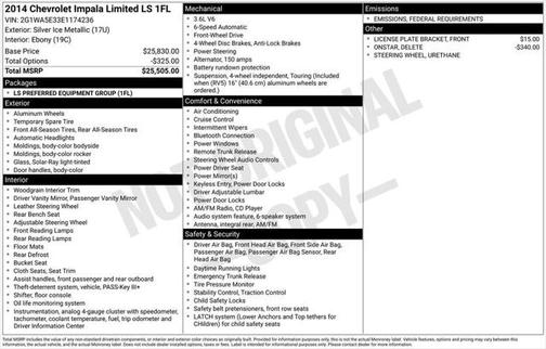 2014 Chevrolet Impala Limited LS