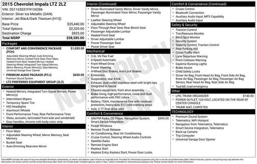 2015 Chevrolet Impala LTZ