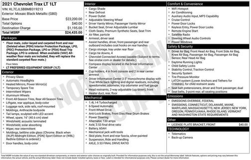 2021 Chevrolet Trax LT