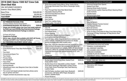 2018 GMC Sierra 1500 SLT