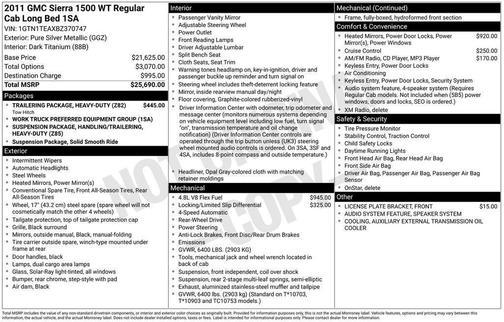 2011 GMC Sierra 1500 Work Truck