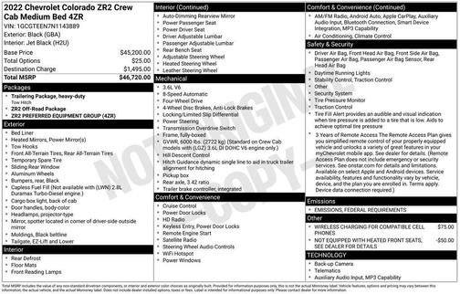 2022 Chevrolet Colorado ZR2