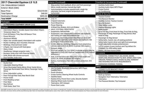 2017 Chevrolet Equinox LS