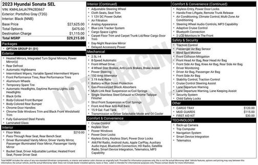 2023 Hyundai SONATA SEL
