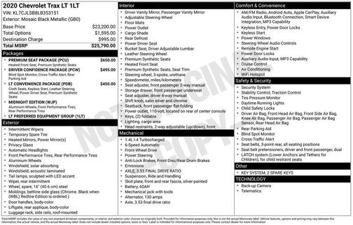 2020 Chevrolet Trax LT