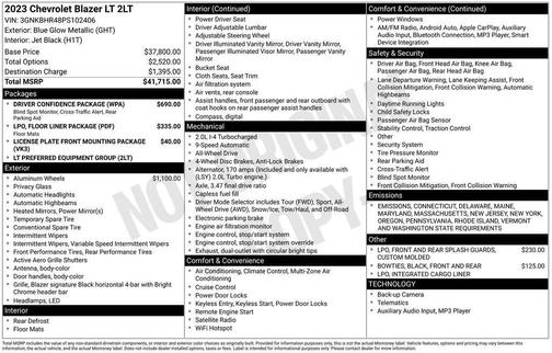 2023 Chevrolet Blazer 2LT