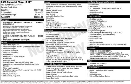 2020 Chevrolet Blazer 2LT