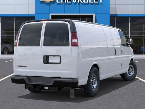 White 2026 Chevrolet Express 3500 3500 Extended Wheelbase, WT, RWD