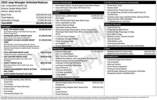 2020 Jeep Wrangler Unlimited Rubicon