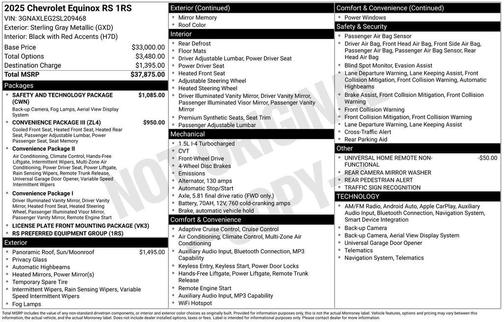 2025 Chevrolet Equinox FWD RS