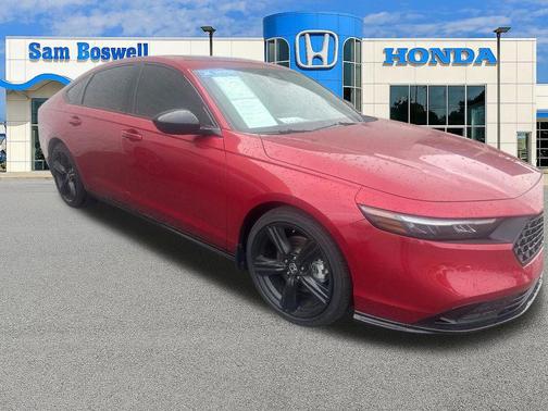 Radiant Red Metallic 2024 Honda Accord Hybrid Sport-L