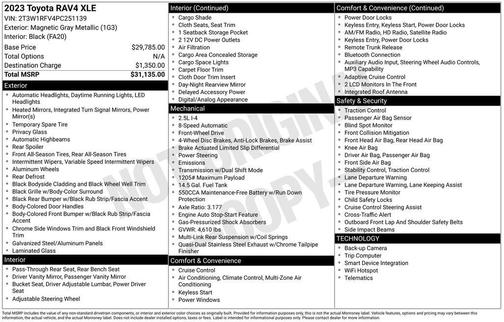 Magnetic Gray Metallic 2023 Toyota RAV4 XLE