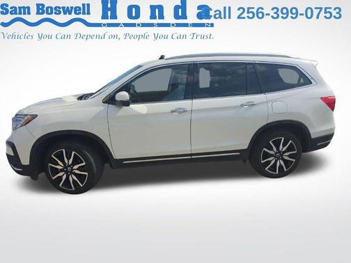 White Diamond Pearl 2019 Honda Pilot Elite