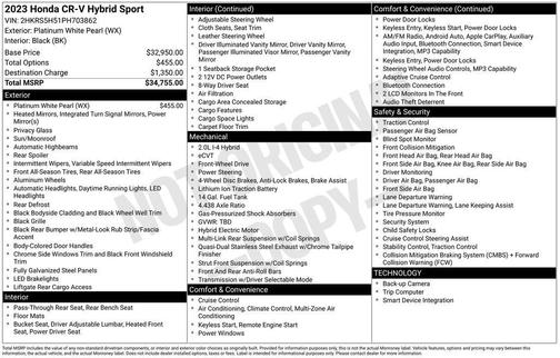 2023 Honda CR-V Hybrid Sport FWD