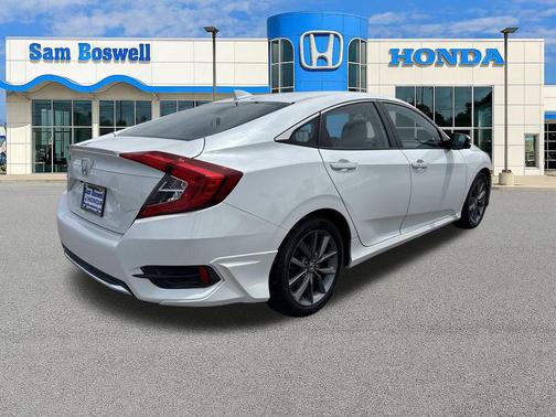 Platinum White Pearl 2019 Honda Civic EX-L