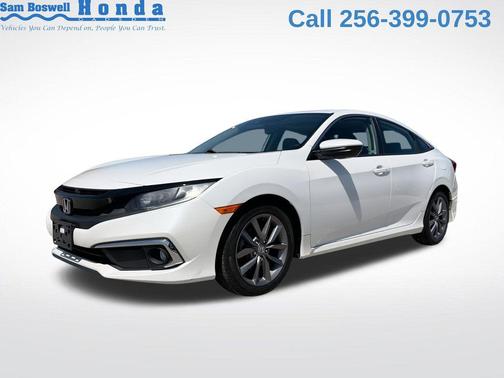 Platinum White Pearl 2019 Honda Civic EX-L